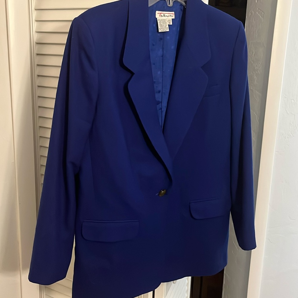 Talbots Vintage wool..front flap pockets..made in USA SZ 10